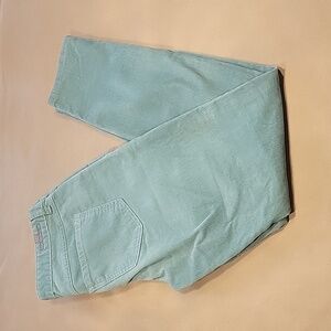 LC Lauren Conrad, Size 2 Minty-Sage Green Corduroy Pants, Used Condition